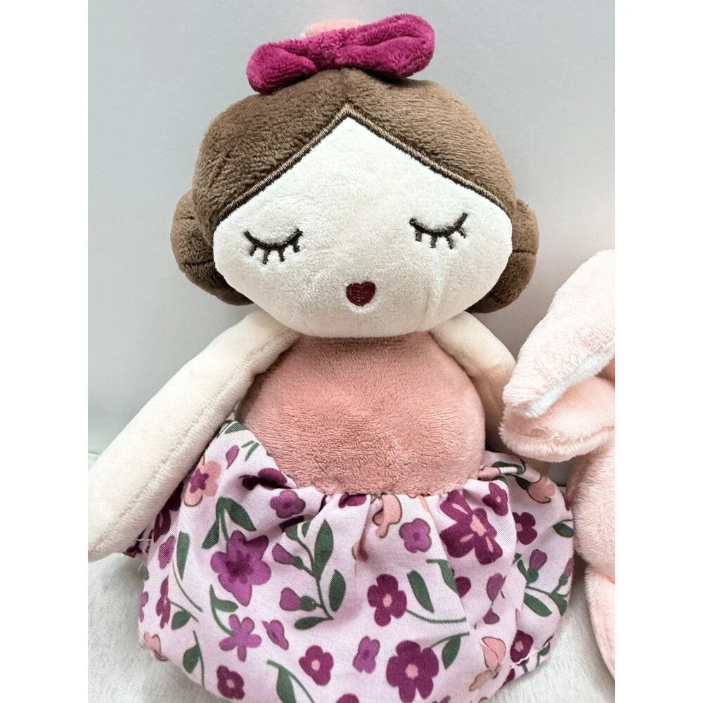 New Carters Bunny Rabbit Plush Ring Rattle 2022 Pink Lovey & Soft DreamGro Doll